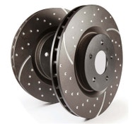 EBC Brakes GD7335 - GD Sport Dimpled And Slotted Solid 1-Piece Rear Rotors