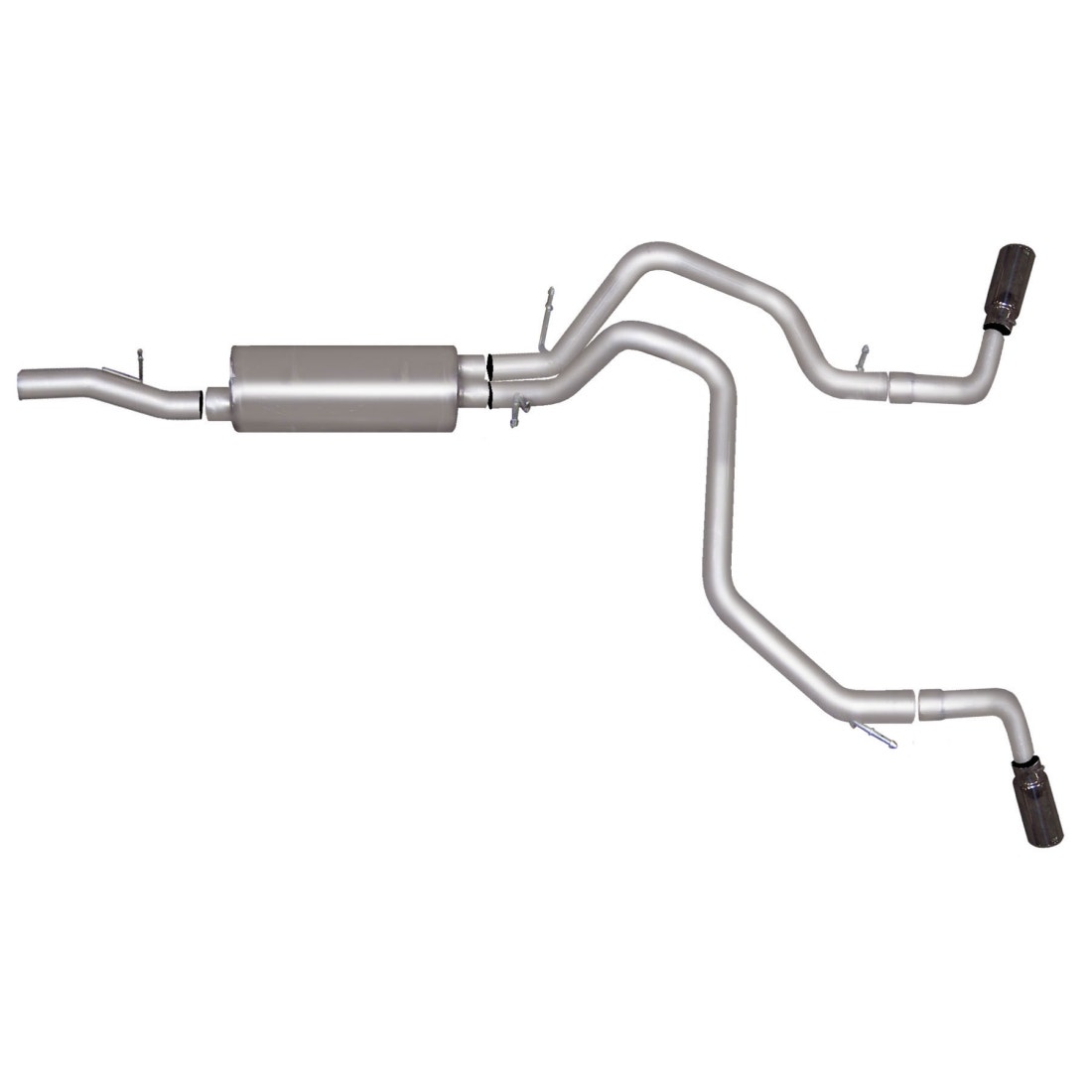 Gibson 65668 - Cat-Back Dual Extreme Exhaust System - (Stainless) - (2.25 in. Tubing) - (Exits Behind Each Rear Tire)