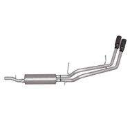 Gibson 65670 - Cat-Back Dual Sport Exhaust System - (Stainless) - (2.25 in. Tubing) - (Exits Behind Rear Tire)
