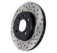 StopTech 127.42092R - Slotted &amp; Drilled Rotor - Front Right - Sold individually