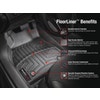 WeatherTech 46471-1-3 - Gray DigitalFit Front And Rear Row Set Floor Liner